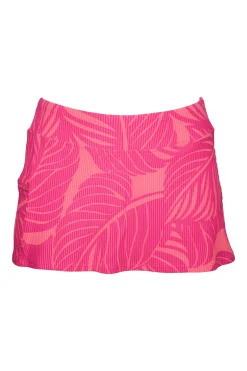 Plus Size<Sunsets Blushing Palms Sandbar Rib Sporty Swim Skirt
