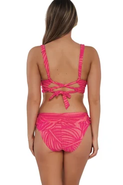 Plus Size|Underwire<Sunsets Blushing Palms Sandbar Rib Elsie Top