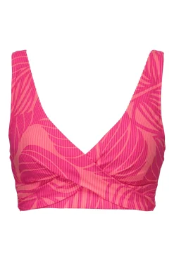 Plus Size|Underwire<Sunsets Blushing Palms Sandbar Rib Elsie Top