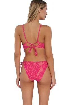 Wire-Free<Sunsets Blushing Palms Sandbar Rib Lyla Bralette Top