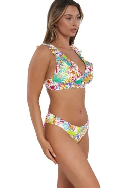 Low-Rise|Bikini Bottoms<Sunsets Botanical Bliss Sandbar Rib Collins Hipster Bottom