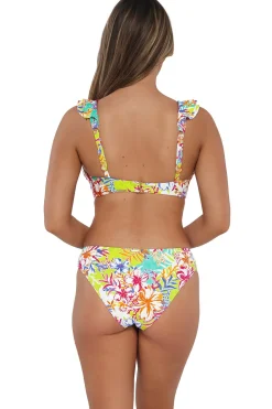 Plus Size|Wire-Free<Sunsets Botanical Bliss Sandbar Rib Willa Wireless Top