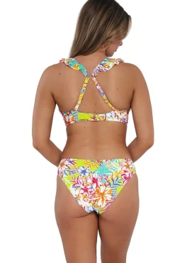 Plus Size|Wire-Free<Sunsets Botanical Bliss Sandbar Rib Willa Wireless Top