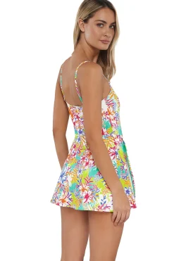 Swim Dress<Sunsets Botanical Bliss Sandbar Rib Naomi Swim Dress One Piece