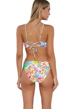 Wire-Free<Sunsets Botanical Bliss Sandbar Rib Lyla Bralette Top