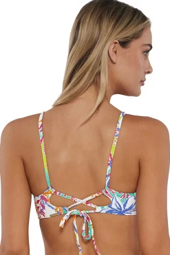 Wire-Free<Sunsets Botanical Bliss Sandbar Rib Lyla Bralette Top