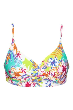 Wire-Free<Sunsets Botanical Bliss Sandbar Rib Lyla Bralette Top