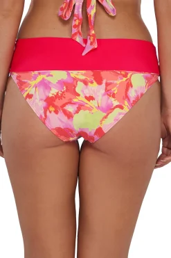 Plus Size|High-Waist<Sunsets Butterfly Beach Capri High Waist Bottom