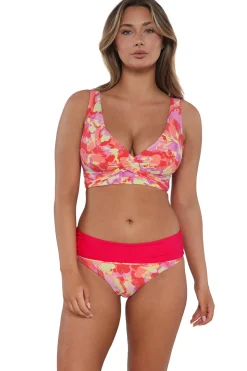 Plus Size|Underwire<Sunsets Butterfly Beach Elsie Top