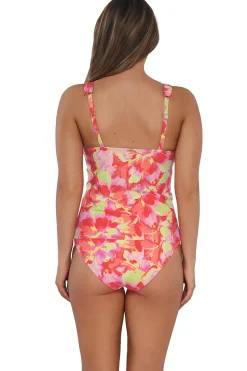 Plus Size|Underwire<Sunsets Butterfly Beach Elsie Tankini Top