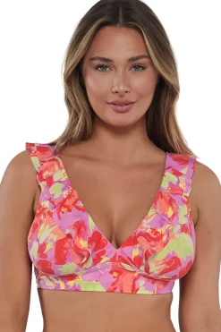 Plus Size|Wire-Free<Sunsets Butterfly Beach Willa Wireless Top