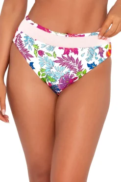 Plus Size|Bikini Bottoms<Sunsets Camilla Flora Annie High Waist Bottom