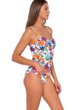 Wire-Free|Tankinis<Sunsets Camilla Flora Simone Tankini Top