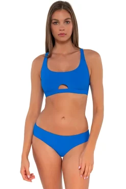 Bikini Tops<Sunsets Electric Blue Brandi Bralette Top