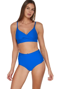 Wire-Free<Sunsets Electric Blue Lyla Bralette Top