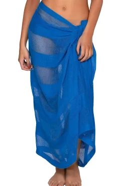 Cover-Ups<Sunsets Electric Blue Paradise Pareo