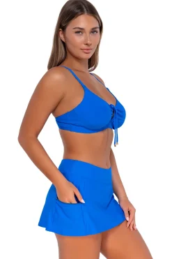 Swim Skirts<Sunsets Electric Blue Sporty Swim Skirt
