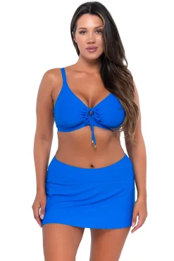 Swim Skirts<Sunsets Electric Blue Sporty Swim Skirt