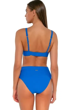 High-Waist<Sunsets Electric Blue Summer Lovin V-Front Bottom