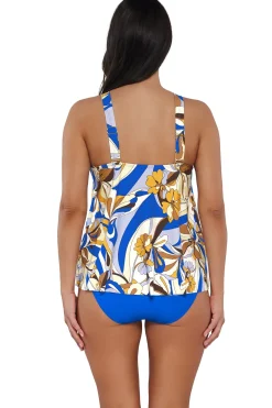 Plus Size|Wire-Free<Sunsets Escape Bali Bungalow Sadie Tankini Top