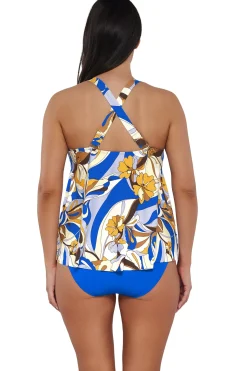 Plus Size|Wire-Free<Sunsets Escape Bali Bungalow Sadie Tankini Top
