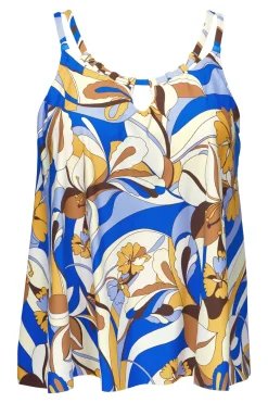 Plus Size|Wire-Free<Sunsets Escape Bali Bungalow Sadie Tankini Top