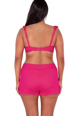 Plus Size<Sunsets Escape Begonia Sandbar Rib Laguna Swim Short