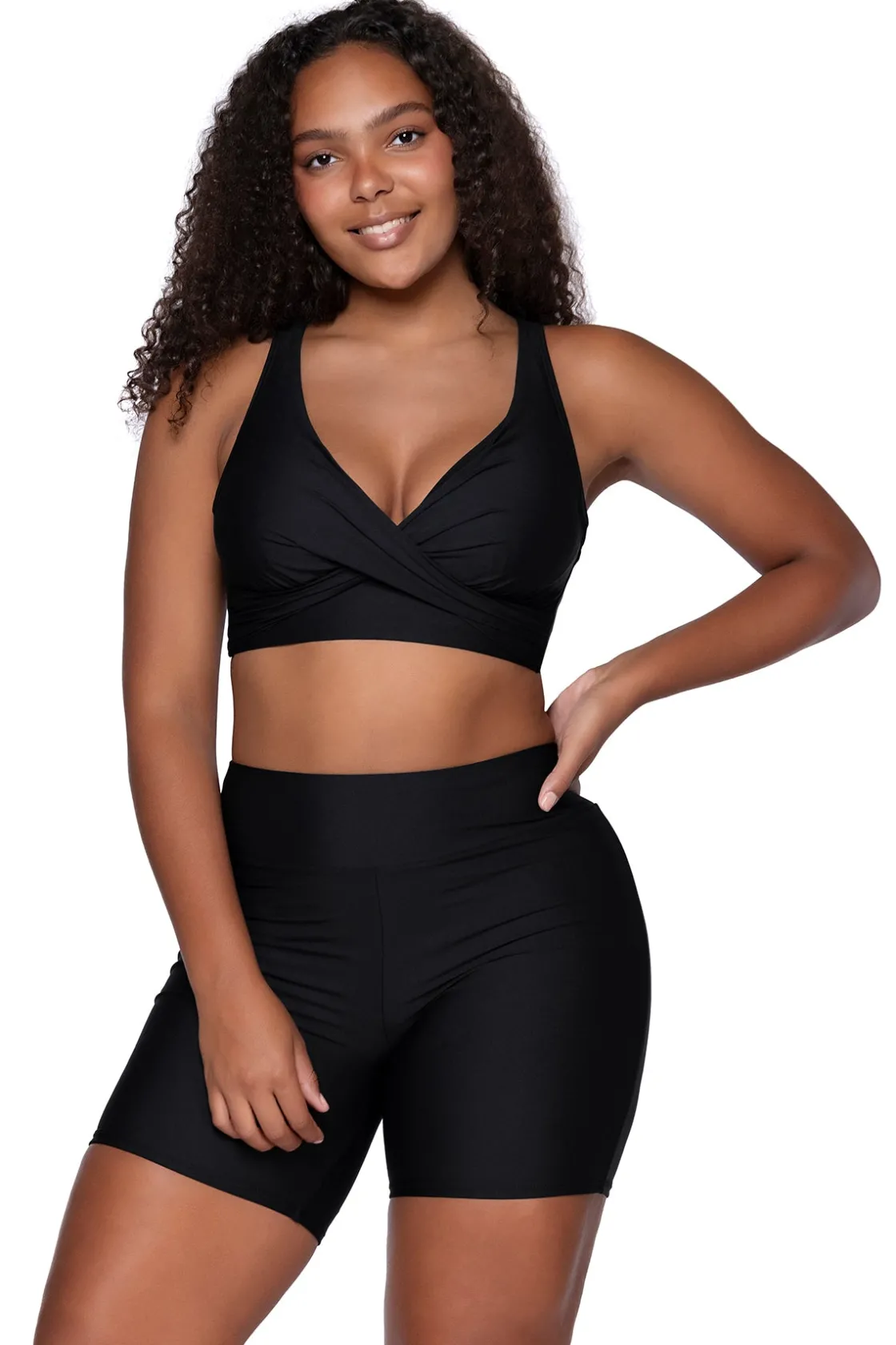 Swim Shorts<Sunsets Escape Black Bayside Bike Short