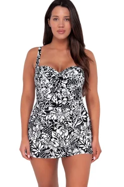 Swim Dress<Sunsets Escape Caribbean Seagrass Texture Sienna Swim Dress