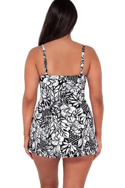 Swim Dress<Sunsets Escape Caribbean Seagrass Texture Sienna Swim Dress