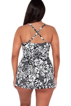 Swim Dress<Sunsets Escape Caribbean Seagrass Texture Sienna Swim Dress