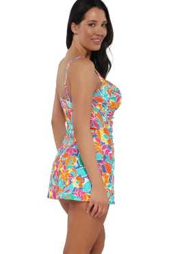 Swim Dress<Sunsets Escape Festive Floral Sandbar Rib Sienna Swim Dress