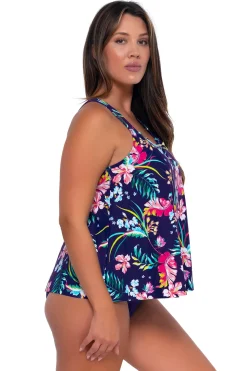 Wire-Free|Tankinis<Sunsets Escape Island Getaway Sadie Tankini Top