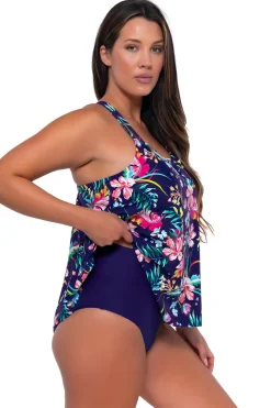 Wire-Free|Tankinis<Sunsets Escape Island Getaway Sadie Tankini Top