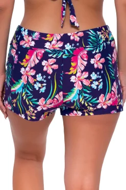 Plus Size<Sunsets Escape Island Getaway Laguna Swim Short