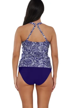 Plus Size|Underwire<Sunsets Escape Marina Emerson Tankini Top