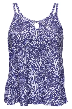 Plus Size|Wire-Free<Sunsets Escape Marina Sadie Tankini Top