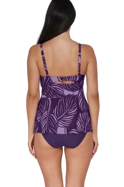 Plus Size|Wire-Free<Sunsets Escape Mystic Palms Tori Tankini Top