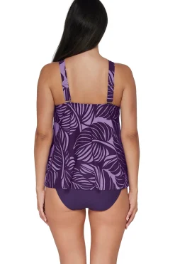 Plus Size|Wire-Free<Sunsets Escape Mystic Palms Sadie Tankini Top