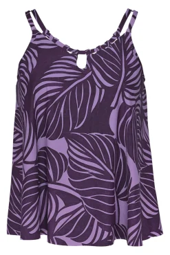 Plus Size|Wire-Free<Sunsets Escape Mystic Palms Sadie Tankini Top