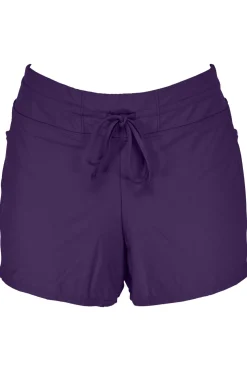 Plus Size<Sunsets Escape Paradise Plum Laguna Swim Short Bottom