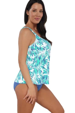 Tankinis<Sunsets Escape Sea Breeze Sandbar Rib Jenna Tankini Top