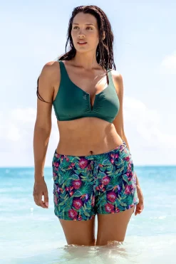 Plus Size<Sunsets Escape Welcome To Rio Laguna Swim Short Bottom