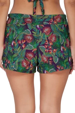 Plus Size<Sunsets Escape Welcome To Rio Laguna Swim Short Bottom