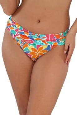 Plus Size|Bikini Bottoms<Sunsets Festive Floral Sandbar Rib Unforgettable Bottom