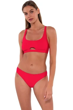 Bikini Tops<Sunsets Geranium Brandi Bralette Top
