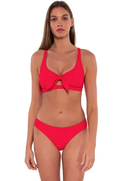 Bikini Tops<Sunsets Geranium Brandi Bralette Top
