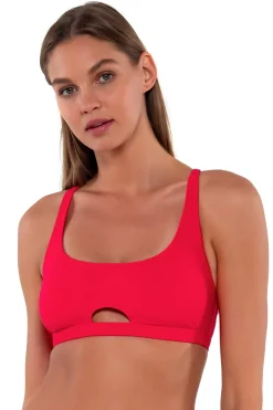Bikini Tops<Sunsets Geranium Brandi Bralette Top