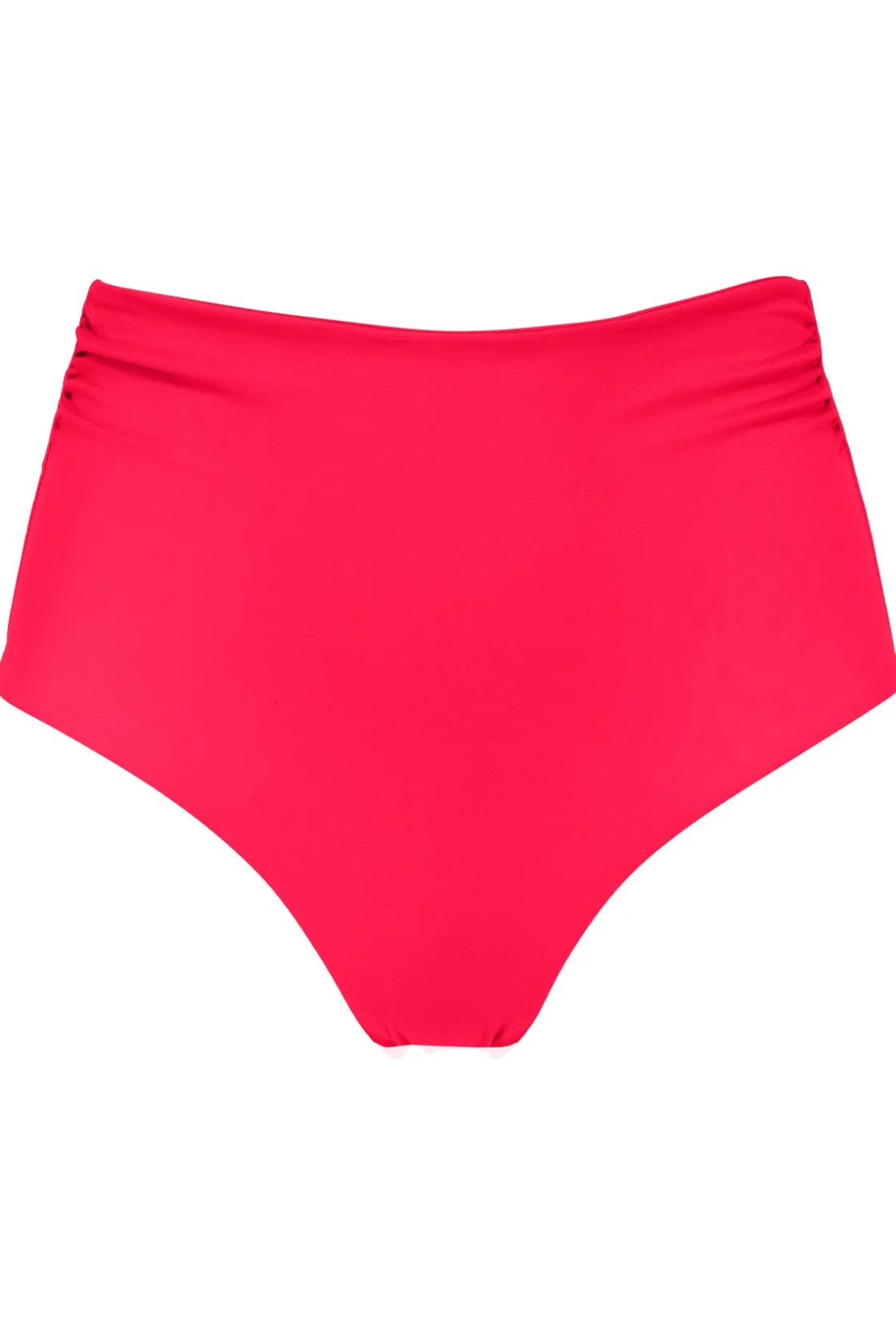 Plus Size|Bikini Bottoms<Sunsets Geranium Capri High Waist Bottom