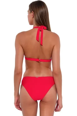 Low-Rise|Bikini Bottoms<Sunsets Geranium Collins Hipster Bottom